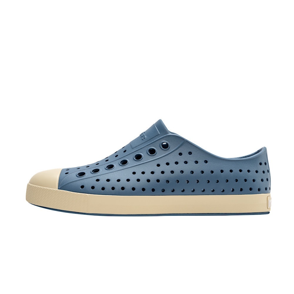 NWB Native Jefferson Oasis Blue / Bone White bottom water activity shoes slip on